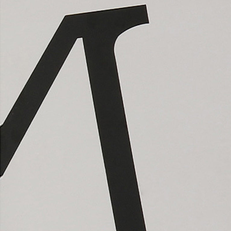 Modern Minimalist Letter Shape Line Glass Iron 1-Light Pendant Light For Living Room