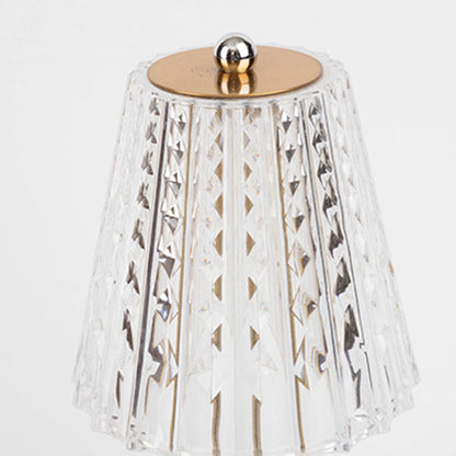 Modern Minimalist Round Half Cone PC Iron LED Table Lamp For Living Room