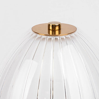 Modern Minimalist Round Half Cone PC Iron LED Table Lamp For Living Room