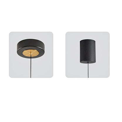 Modern Minimalist Round Horn Water Drop Shape Lift Acrylic Aluminum LED Pendant Light For Living Room