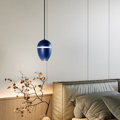 Modern Minimalist Round Horn Water Drop Shape Lift Acrylic Aluminum LED Pendant Light For Living Room