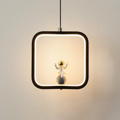 ثريات LED بتصميم آرت ديكو عصري على شكل أسطوانة مستديرة ومخروط مربع من الأكريليك والألومنيوم والحديد لغرفة المعيشة 