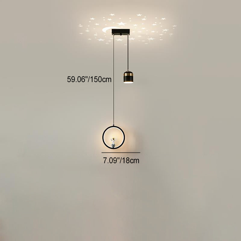 ثريات LED بتصميم آرت ديكو عصري على شكل أسطوانة مستديرة ومخروط مربع من الأكريليك والألومنيوم والحديد لغرفة المعيشة 