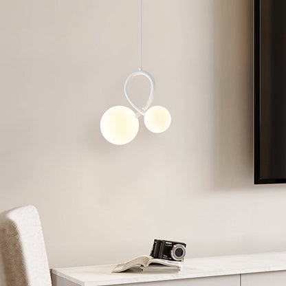 ثريات LED من الحديد الراتنجي المنحني بتصميم عصري بسيط لغرفة المعيشة 