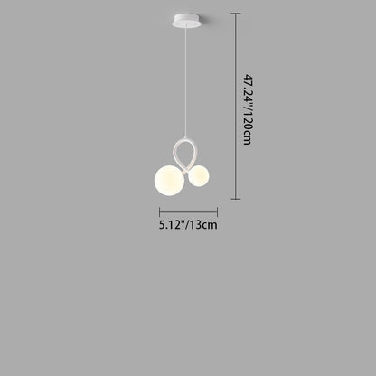 ثريات LED من الحديد الراتنجي المنحني بتصميم عصري بسيط لغرفة المعيشة 