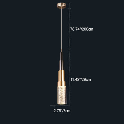 Modern Luxury Water Drop Shape Round Crystal Aluminum LED Pendant Light For Bedroom