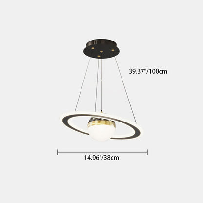 ثريا LED دائرية من الأكريليك بتصميم عصري بسيط لغرفة المعيشة