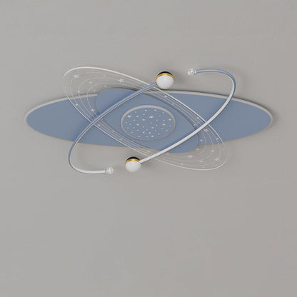 Modern Minimalist Flower Cloud Acrylic Hardware LED Flush Mount Ceiling Light For Bedroom