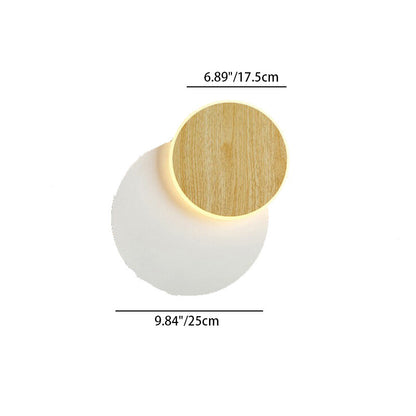 現代的なスカンジナビアの円形四角アクリル鉄製LED壁取り付け用燭台ランプ（リビングルーム用） 