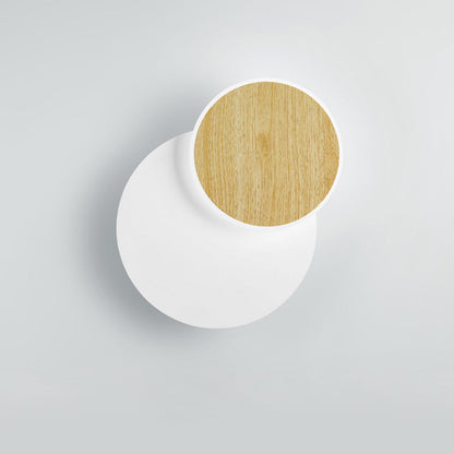 現代的なスカンジナビアの円形四角アクリル鉄製LED壁取り付け用燭台ランプ（リビングルーム用） 