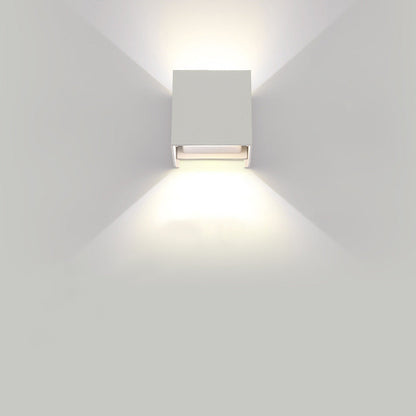 مصباح حائط LED من الألومنيوم بتصميم مستطيل بسيط وعصري لغرفة المعيشة 