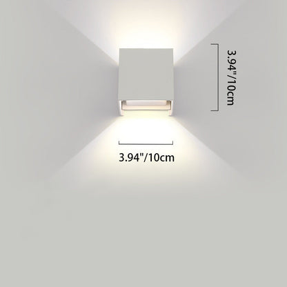 مصباح حائط LED من الألومنيوم بتصميم مستطيل بسيط وعصري لغرفة المعيشة 