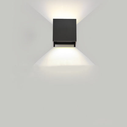 مصباح حائط LED من الألومنيوم بتصميم مستطيل بسيط وعصري لغرفة المعيشة 