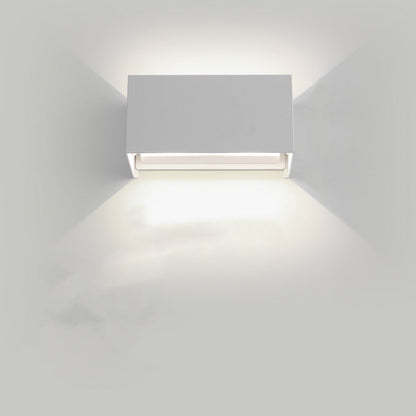 مصباح حائط LED من الألومنيوم بتصميم مستطيل بسيط وعصري لغرفة المعيشة 