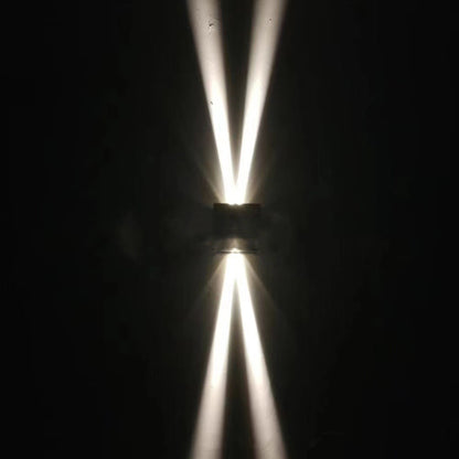 Modern Minimalist Square Aluminum LED Wall Sconce Lamp For Outdoor Patio