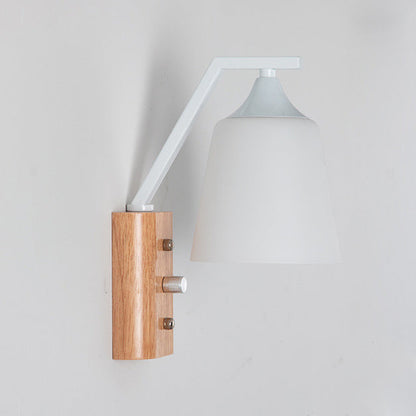 Contemporary Scandinavian Hexagon Round Square Glass Iron 1-Light Wall Sconce Lamp For Living Room