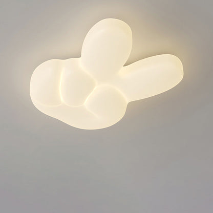 Modern Art Deco Finger PE Hardware LED Flush Mount Ceiling Light For Bedroom