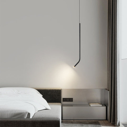 مصباح LED معاصر طويل من النحاس بتصميم إسكندنافي لغرفة المعيشة 