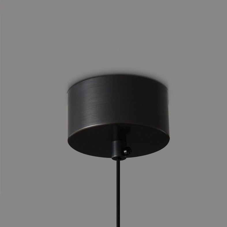 Contemporary Scandinavian Long Line Brass LED Pendant Light For Living Room