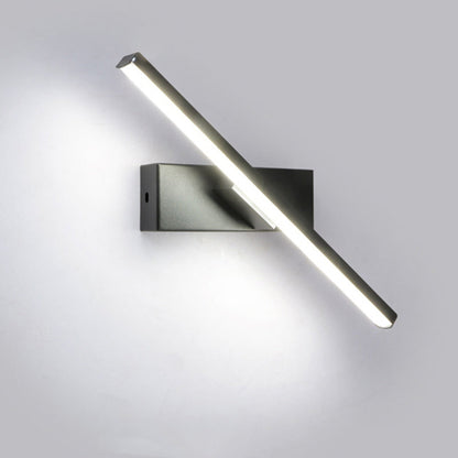 مصباح حائط LED مستطيل طويل من الحديد السيليكوني بتصميم عصري بسيط لغرفة النوم 