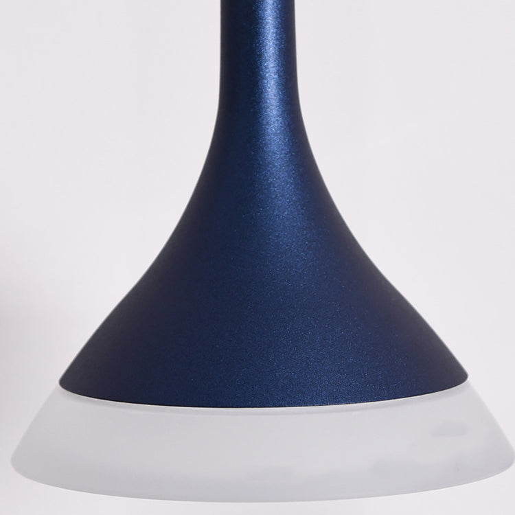 Contemporary Scandinavian Round Cone Cylinder Acrylic Aluminum LED Pendant Light For Living Room