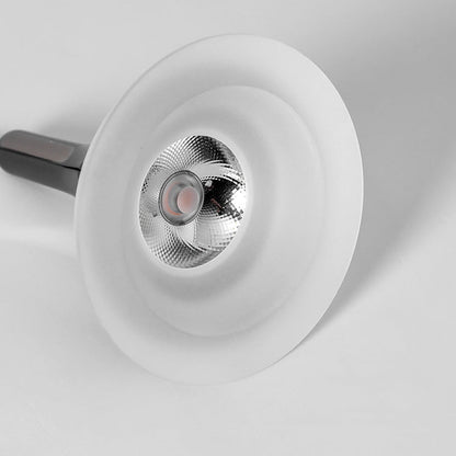 Contemporary Scandinavian Round Cone Cylinder Acrylic Aluminum LED Pendant Light For Living Room