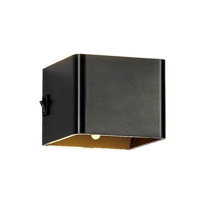 Moderne minimalistische quadratische Acryl-LED-Wandleuchte für das Wohnzimmer 