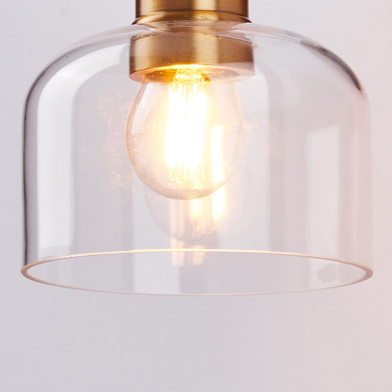現代的なスカンジナビアの円形円錐形シリンダーガラス鉄製1ライト壁取り付け用燭台ランプリビングルーム用