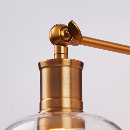 現代的なスカンジナビアの円形円錐形シリンダーガラス鉄製1ライト壁取り付け用燭台ランプリビングルーム用