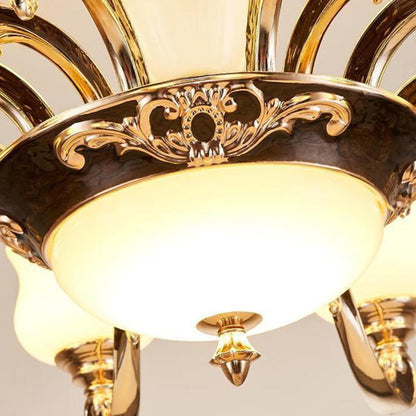 Contemporary Scandinavian Round Curved Cylinder Glass Zinc 6/8/10 Lights Chandelier For Living Room