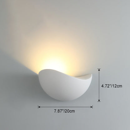 Modern Minimalist Triangle Bird's Nest Half Circle Waterproof Aluminum LED Wall Sconce Lamp For Outdoor Patio