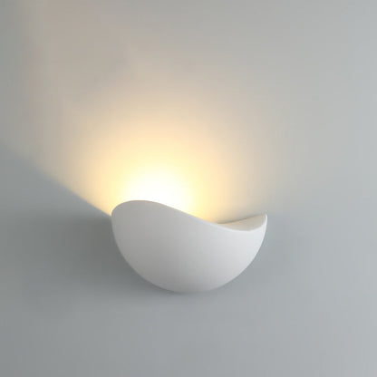 Modern Minimalist Triangle Bird's Nest Half Circle Waterproof Aluminum LED Wall Sconce Lamp For Outdoor Patio