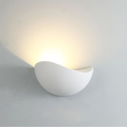 Modern Minimalist Triangle Bird's Nest Half Circle Waterproof Aluminum LED Wall Sconce Lamp For Outdoor Patio