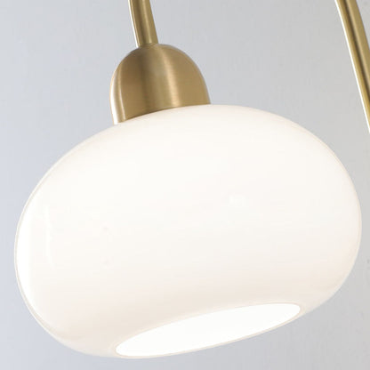 مصباح حائطي معاصر على شكل خوخة إسكندنافي، مصنوع من الزجاج والنحاس، مزود بمصباح واحد، لغرفة المعيشة 