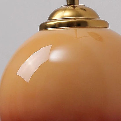 Traditional Chinese Half Opening Round Curved Glass Ash Wood Iron 1-Light Wall Sconce Lamp For Bedroom