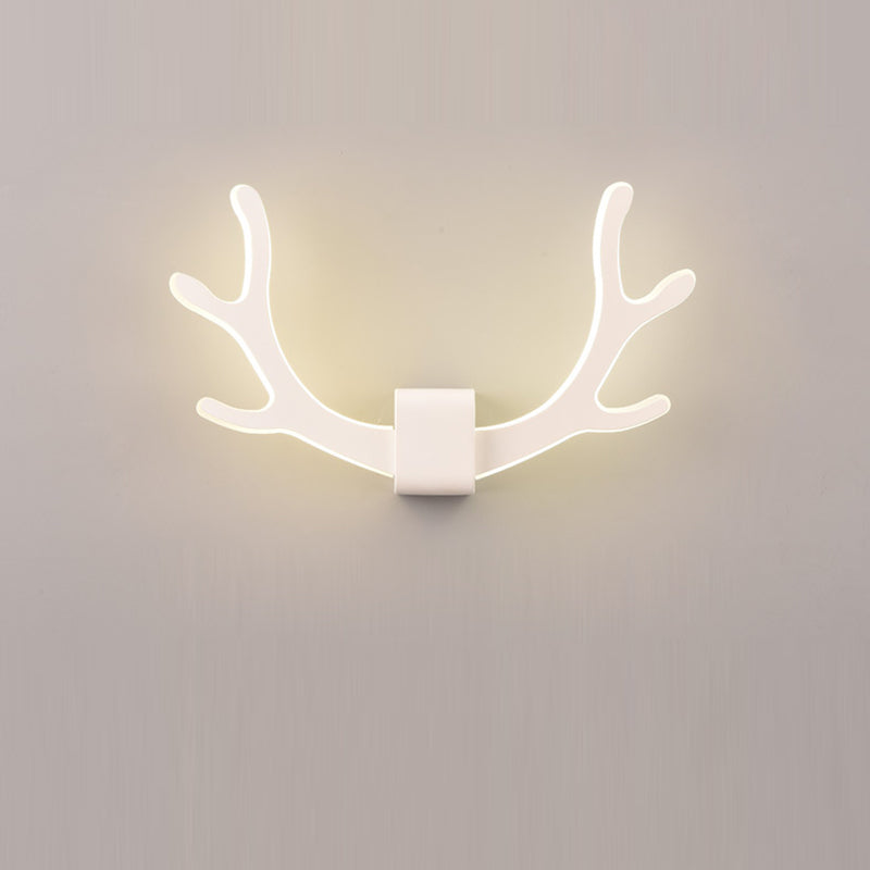 مصباح حائط LED مصنوع من الحديد الأكريليكي بتصميم مربع على شكل قرون الوعل لغرفة المعيشة 