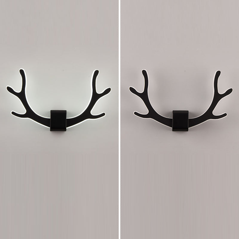 مصباح حائط LED مصنوع من الحديد الأكريليكي بتصميم مربع على شكل قرون الوعل لغرفة المعيشة 