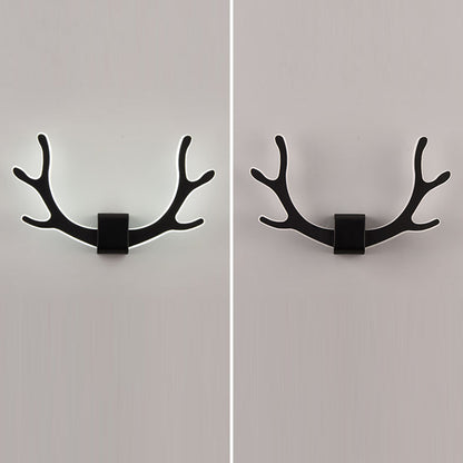 مصباح حائط LED مصنوع من الحديد الأكريليكي بتصميم مربع على شكل قرون الوعل لغرفة المعيشة 