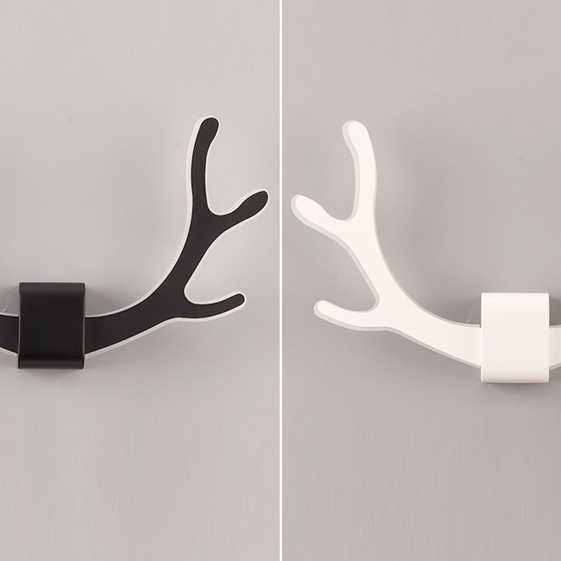 مصباح حائط LED مصنوع من الحديد الأكريليكي بتصميم مربع على شكل قرون الوعل لغرفة المعيشة 