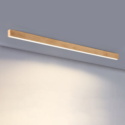 Modern Minimalist Rectangular Acrylic Iron LED Flush Mount Ceiling Light For Living Room