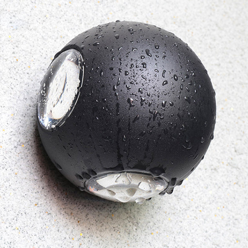 Modern Minimalist Round Square Orb Lens Aluminum LED Wall Sconce Lamp For Garden