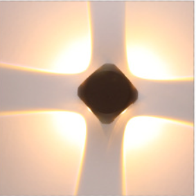 Modern Minimalist Round Square Orb Lens Aluminum LED Wall Sconce Lamp For Garden