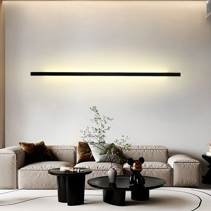 مصباح حائط LED مصنوع من الألومنيوم بقاعدة مستطيلة بتصميم عصري بسيط لغرفة المعيشة 