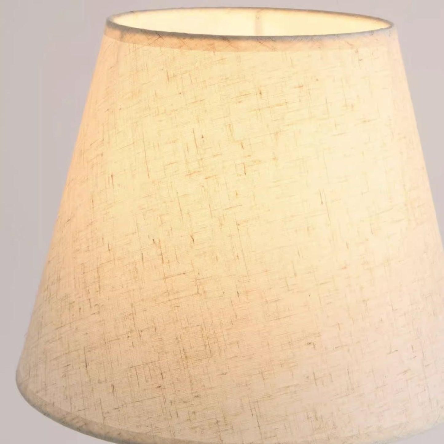 Contemporary Creative Round Teardrop Shape Scalloped Fabric Iron 1-Light Table Lamp For Living Room
