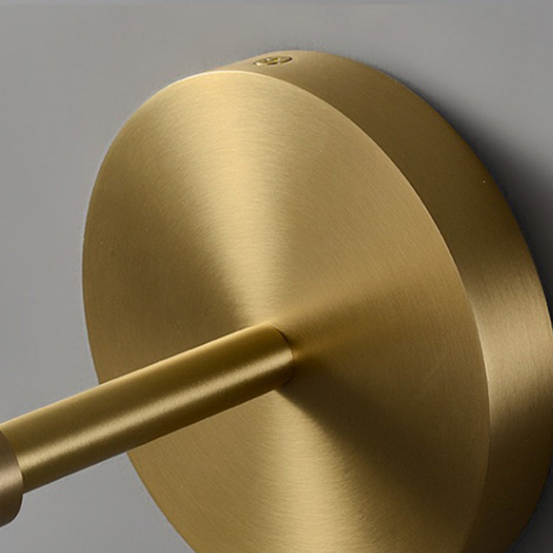 Modern Luxury Irregular Diamond Round Crystal Copper LED Wall Sconce Lamp For Living Room