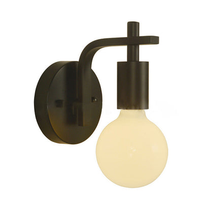 現代的なスカンジナビアの丸型湾曲ガラス鉄製1灯壁取り付け用燭台ランプリビングルーム用