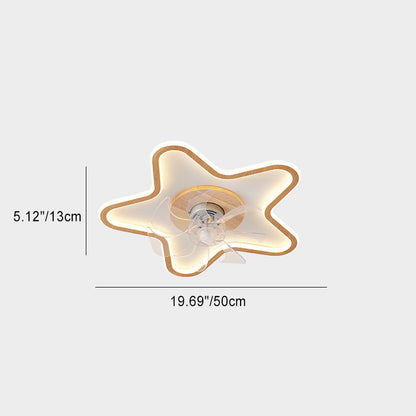 モダンアールデコ調 三角形 五角形 四角形 PVC アルミ LED フラッシュマウント シーリングファンライト 寝室用