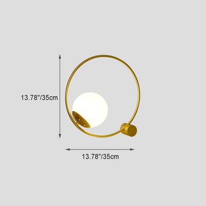 Modern Minimalist Magic Bean Round Iron 1-Light Table Lamp For Living Room