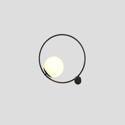 Modern Minimalist Magic Bean Round Iron 1-Light Table Lamp For Living Room