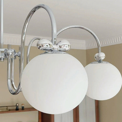 Traditional French Magic Bean Bent Branch Bow Glass Iron 3/4/6 Light Chandelier For Living Room